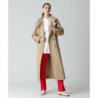 オーバーラップスタンドコート | allureville (Women