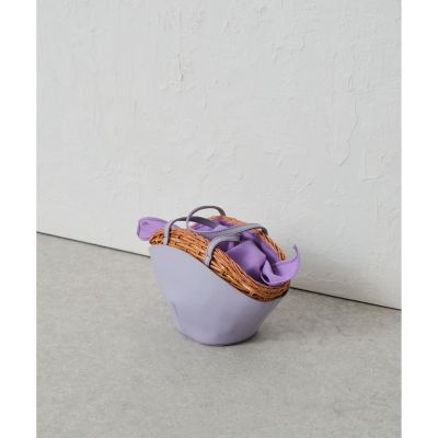 最終お値下げ【美品】アルアバイル レザーコンビカゴバッグ レザーコンビカゴバッグ | allureville (Women)/アルアバイル
