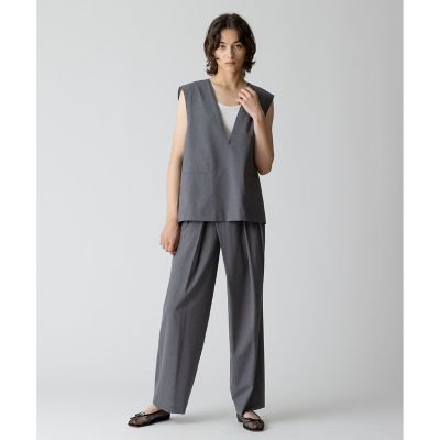 シャルレ ジレ AZUL BY MOUSSY | ハーフスリーブジレカーデ (カーディガン