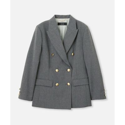 美品✨allureville【定価:41,800円】リオペルマットジャケット 2 リオペルダブル6ツ釦ジャケット|allureville OFFICIAL SITE / ONLINE