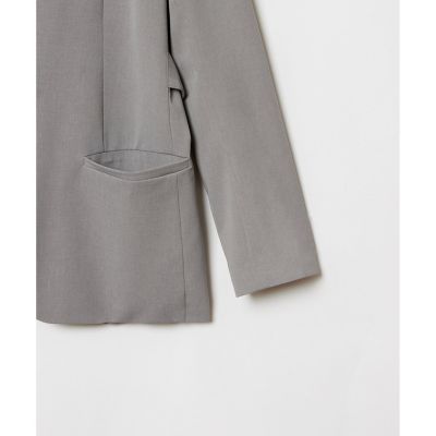 24AW未使用近　アルアバイル　エトリアシャンブレーカラーレスジャケット エトリアシャンブレーカラーレスジャケット | allureville (Women