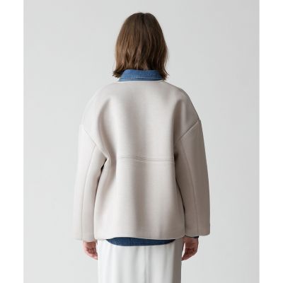 レーヨンボンディングノーカラージャケット | allureville (Women