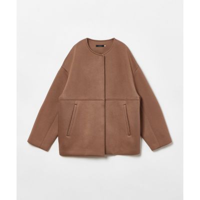 レーヨンボンディングノーカラージャケット | allureville (Women