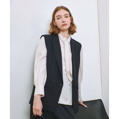 ギャバダブルブレストジレ