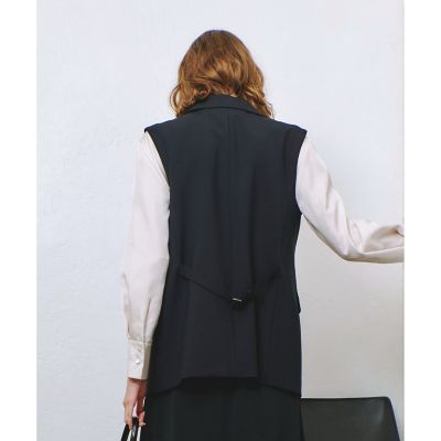 ギャバダブルブレストジレ