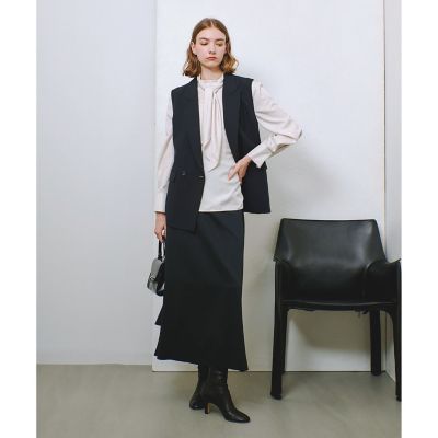 ギャバダブルブレストジレ