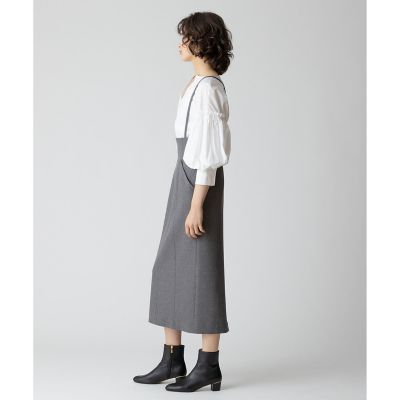 フロントジップサスペンダースカート | allureville (Women