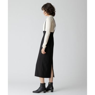 フロントジップサスペンダースカート | allureville (Women