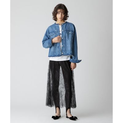 フラワーレースシースルースカート