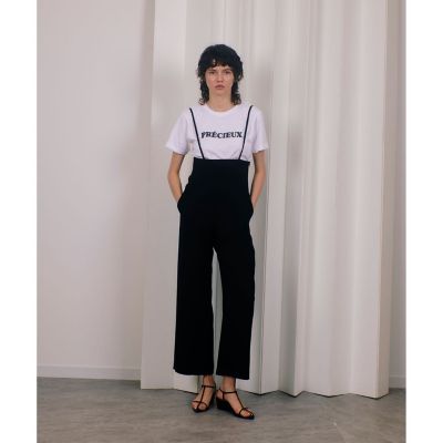 ＜allureville (Women)＞ハイウエストサロペットパンツ