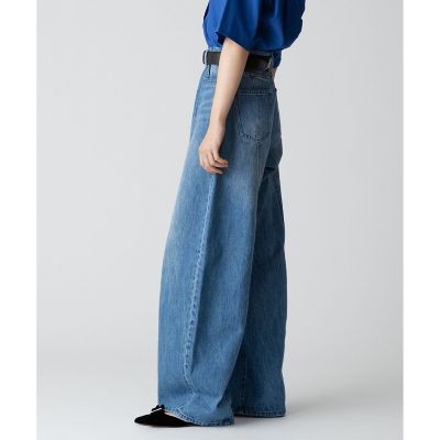 ラインデニムパンツ