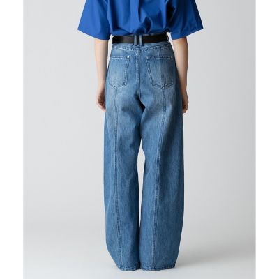 ラインデニムパンツ