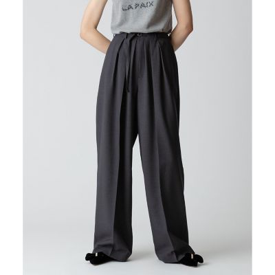 ギャバタックモダンワイドパンツ