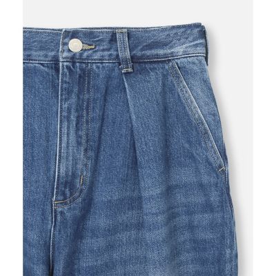 デニムテーパードパンツ