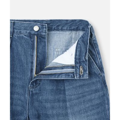 デニムテーパードパンツ