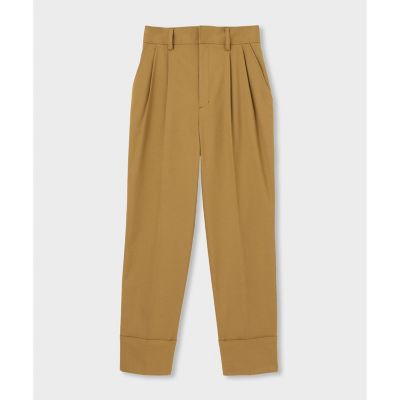 タックテーパードパンツ
