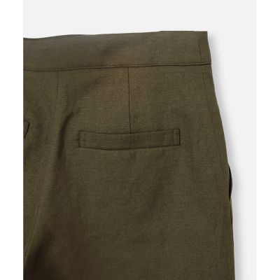 ◇リネン混シャークスキンショートパンツ