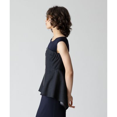 allureville / アルアバイル ウールデニムイレヘムビスチェ ウールデニムイレヘムビスチェ|allureville OFFICIAL SITE