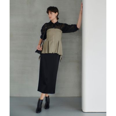 ウールデニムイレヘムビスチェ | allureville (Women
