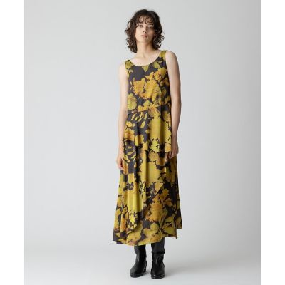モダンフラワープリントティアードワンピース | allureville (Women