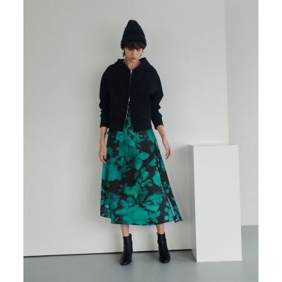 モダンフラワープリントティアードワンピース | allureville (Women