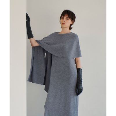 ハイツイストウール総針ストレートワンピース