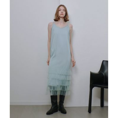 olu. トレーナー　春服　グレー色　ミニワンピ　レイヤード　フリル リアルスタイル REAL STYLE 付け裾 つけ裾 レイヤード 大きい