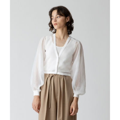 アルアバイル　シアーカットジャガードカーディガン￥28,600 （税込） trim_ofalv_item91f6d7e6f04011e