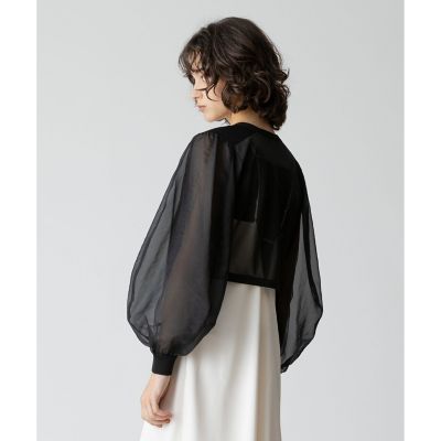 シアースリーブカーディガン