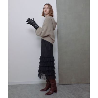 allureville ウール混ジップアップフーディー 新品未使用 allureville｜ウール混ジップアップフーディー | Rakuten