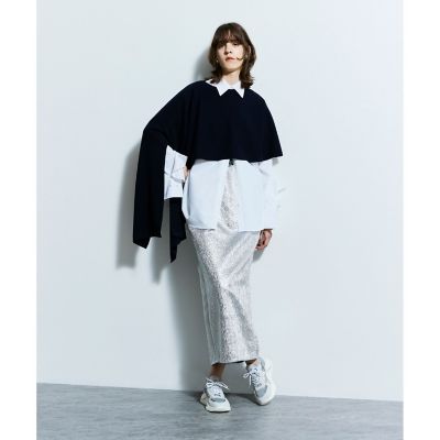 ニット セーター ハイツイストウールアシメケープ レディース ハイツイストウールアシメケープ | allureville (Women