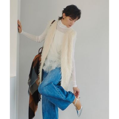 イエティシャギーニットジレ
