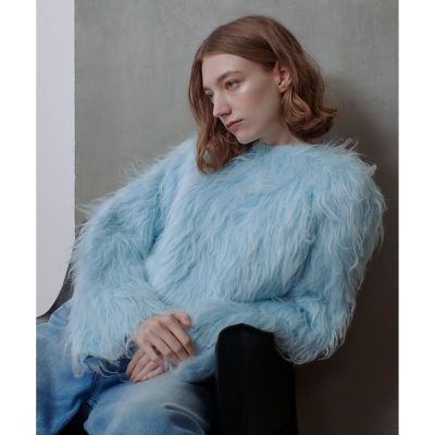 ミンクファーボトルネックプルオーバー | allureville (Women