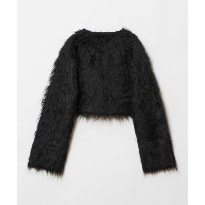 美品　allurevilleアルアバイルミンクファーボトルネックプルオーバー　黒 ミンクファーボトルネックプルオーバー | allureville (Women