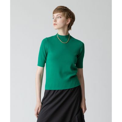 allureville / アルアバイル ◇総針モックネック5分袖プルオーバー 20231016310_4fc3293fe1bf7321e9
