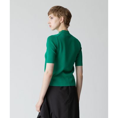 allureville / アルアバイル ◇総針モックネック5分袖プルオーバー 20231016310_4fc3293fe1bf7321e9