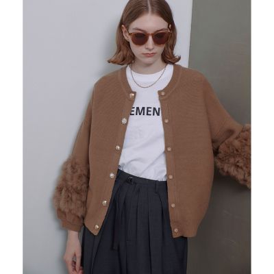 ＜allureville (Women)＞ラビットカフクレイジー釦２ＷＡＹプルオーバー