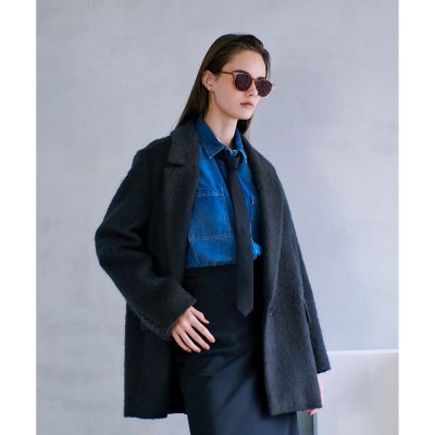 モヘヤシャギーハーフチェスターコート | allureville (Women