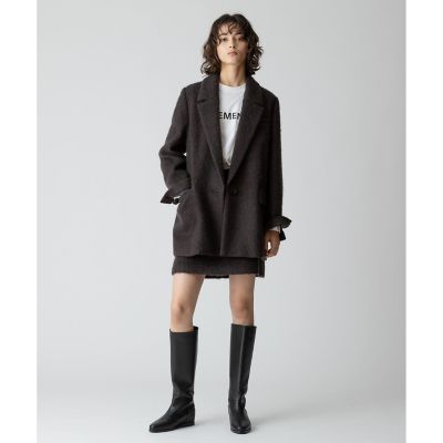 モヘヤシャギーハーフチェスターコート | allureville (Women