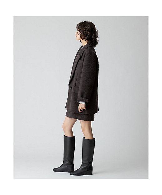モヘヤシャギーハーフチェスターコート | allureville (Women モヘヤシャギーハーフチェスターコート | allureville (Women
