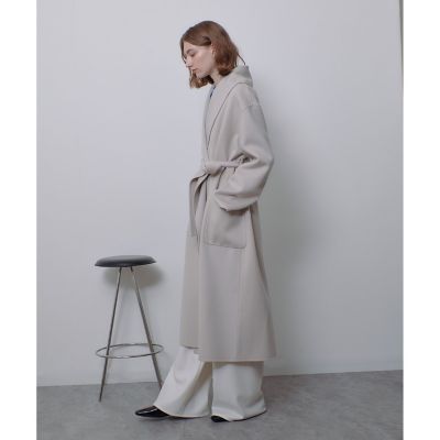 美品✨allureville リバーショールカラーコート カシミヤ混 フード M allureville｜カシミヤ混リバービックショールコート | Rakuten