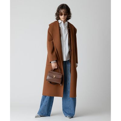 カシミヤ混リバービックショールコート | allureville (Women