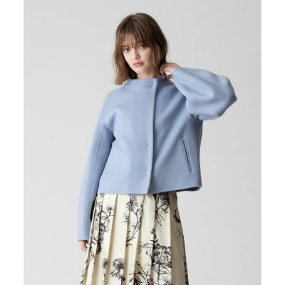 Wリバースタンドカラーショートコート | allureville (Women