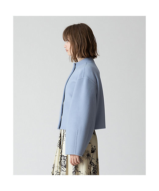 Wリバースタンドカラーショートコート | allureville (Women Wリバースタンドカラーショートコート | allureville (Women