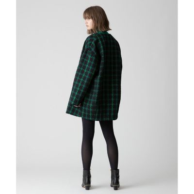 ジオリカチェックジップブルゾン