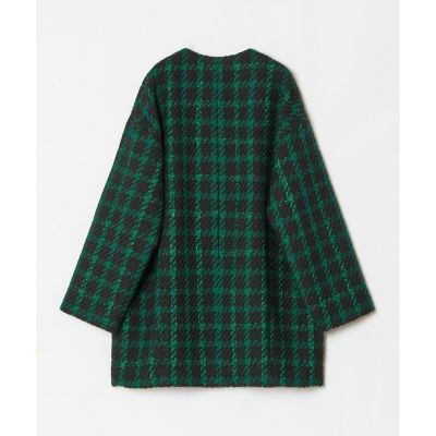 ジオリカチェックジップブルゾン