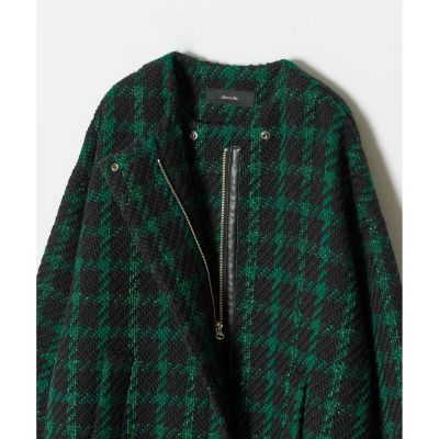 ジオリカチェックジップブルゾン