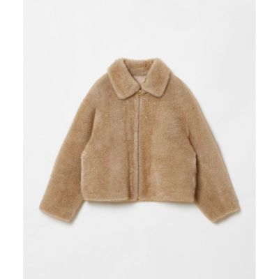 アルアバイル　フェイクファージレ　ベージュ フェイクファードッキングショートジレ|allureville OFFICIAL