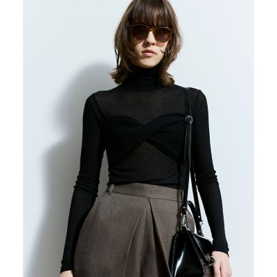 ツイストニットブラレット