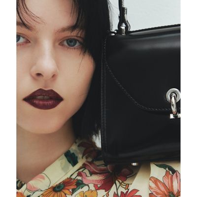allureville トップハンドルミニハンドバッグ ブラック allureville｜トップハンドルミニハンドバッグ | Rakuten
